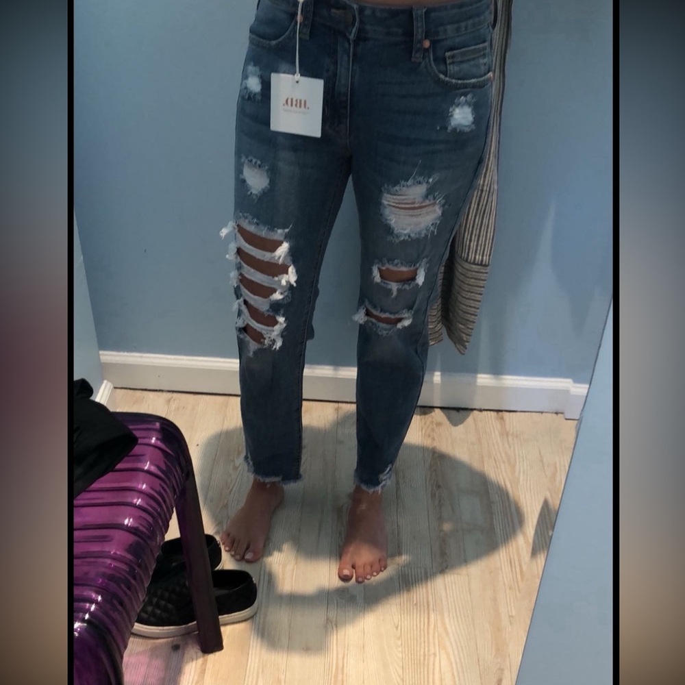 NWT jbd ripped jeans size 25